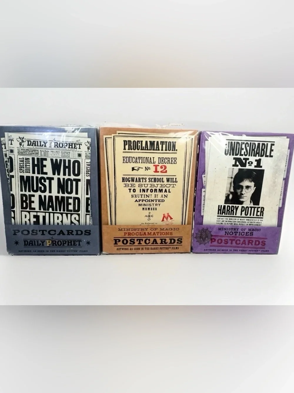Harry Potter MinaLima Postcard Set 3 Packs 60 Cards FYE Exclusive Sealed